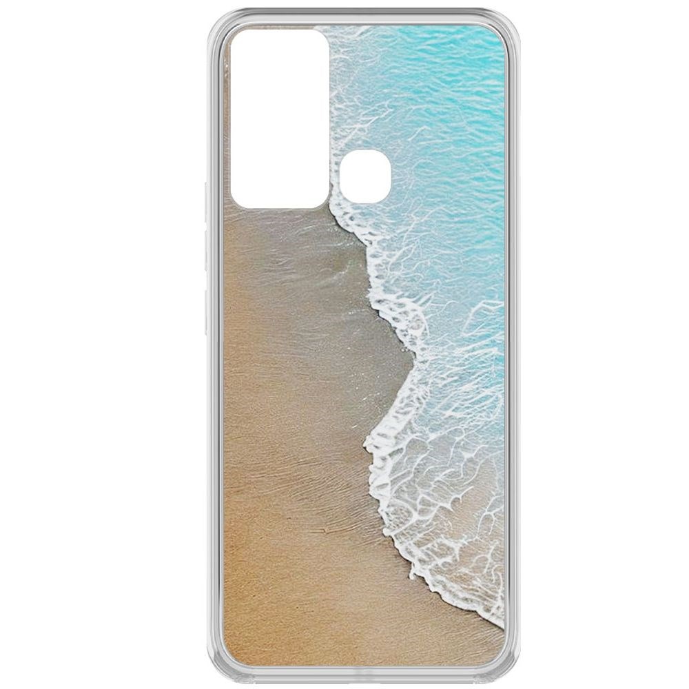 

Чехол-накладка Krutoff Clear Case Прибой для INFINIX Hot 12i, Прозрачный