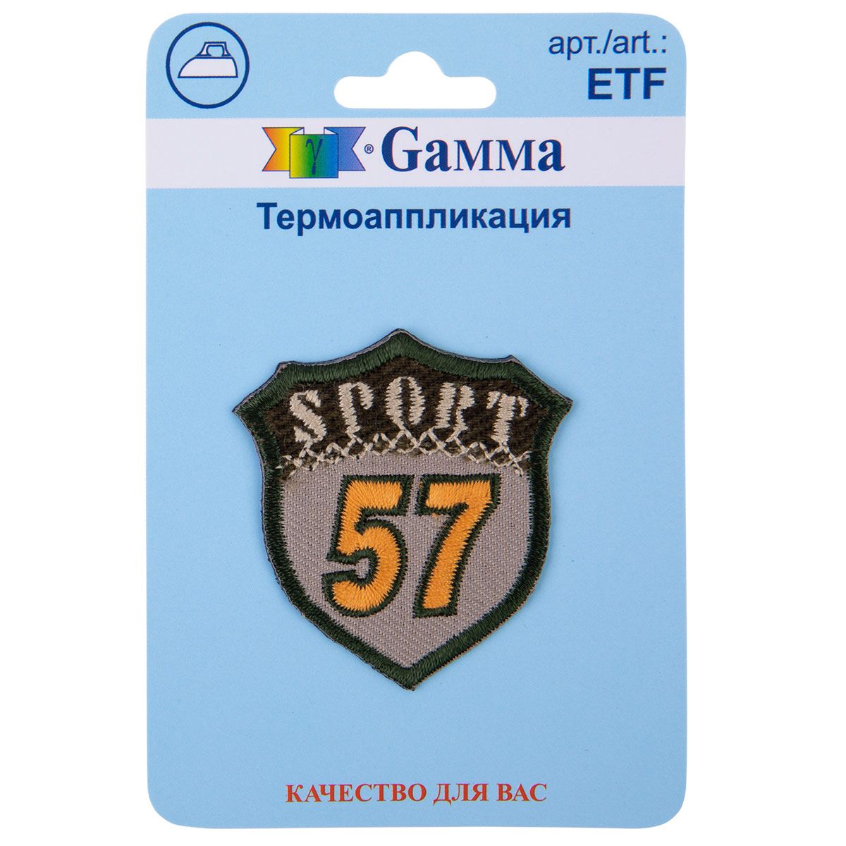 Термоаппликация Gamma ETF 02-427 Sport57 4.5 х 4.5 см