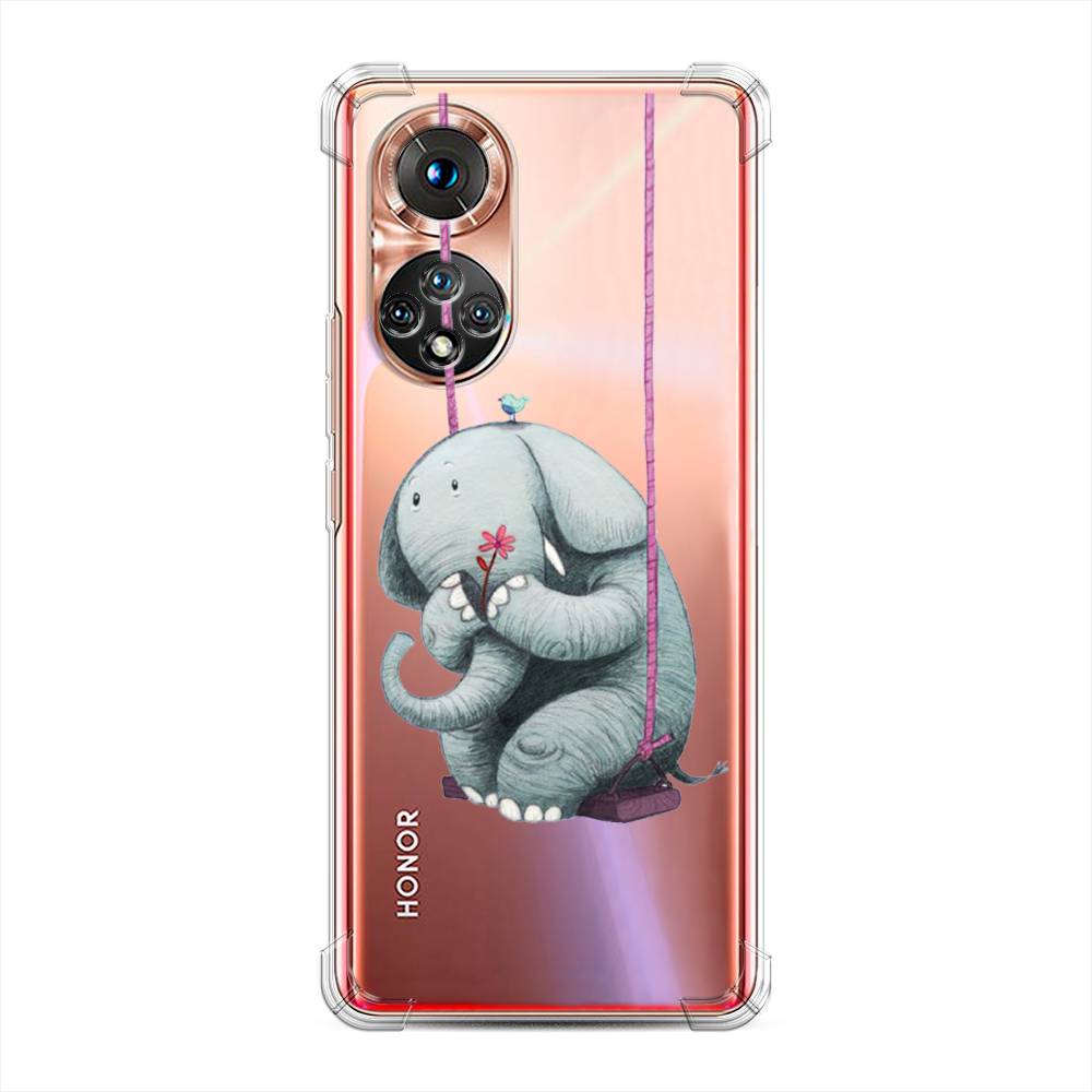 

Чехол Awog на Honor 50 "Грустный слоник", Розовый, 6105451-1
