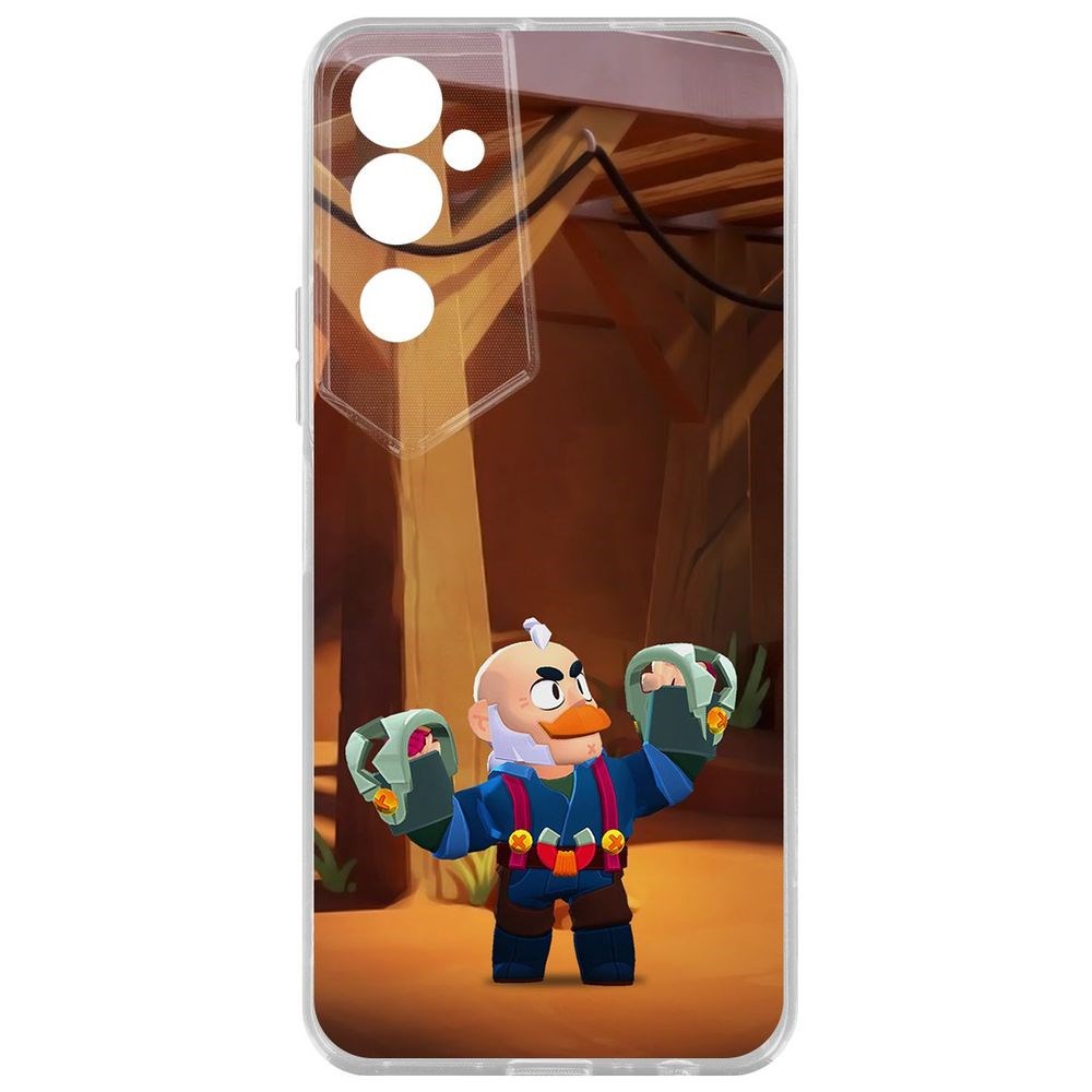 

Чехол Brawl Stars-Сэм для Tecno Pova Neo 2, Прозрачный