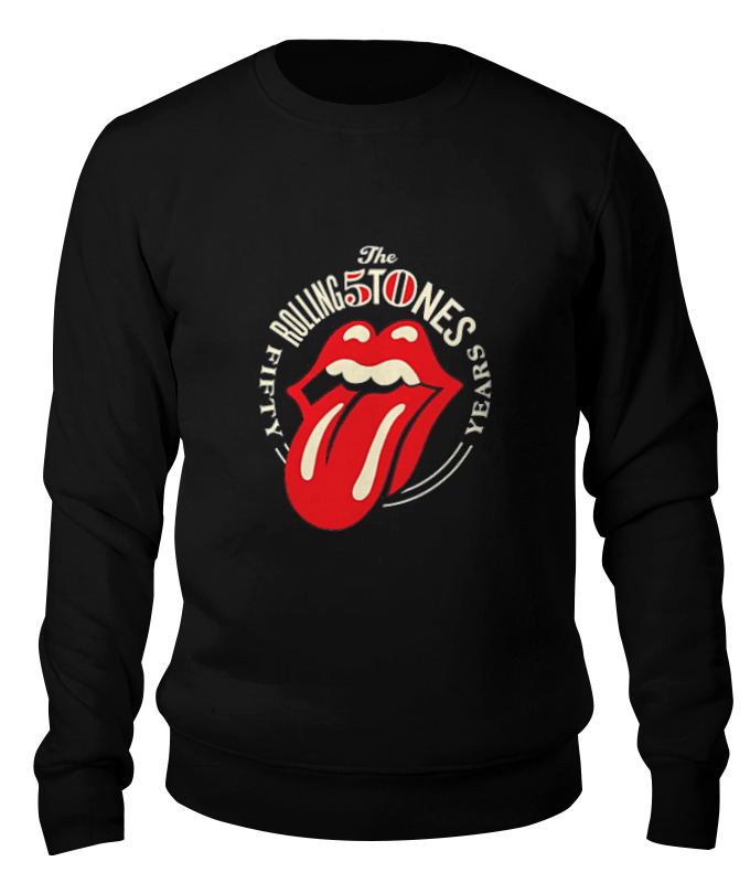 

Свитшот унисекс Printio The rolling stones черный XS, The rolling stones
