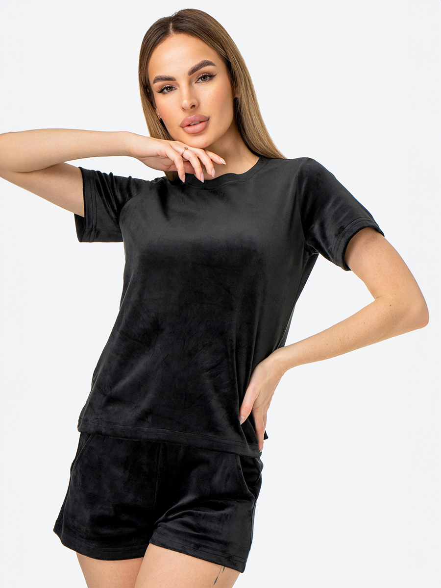 

Пижама женская HappyFox HFG088 черная 54 RU, Черный, HFG088