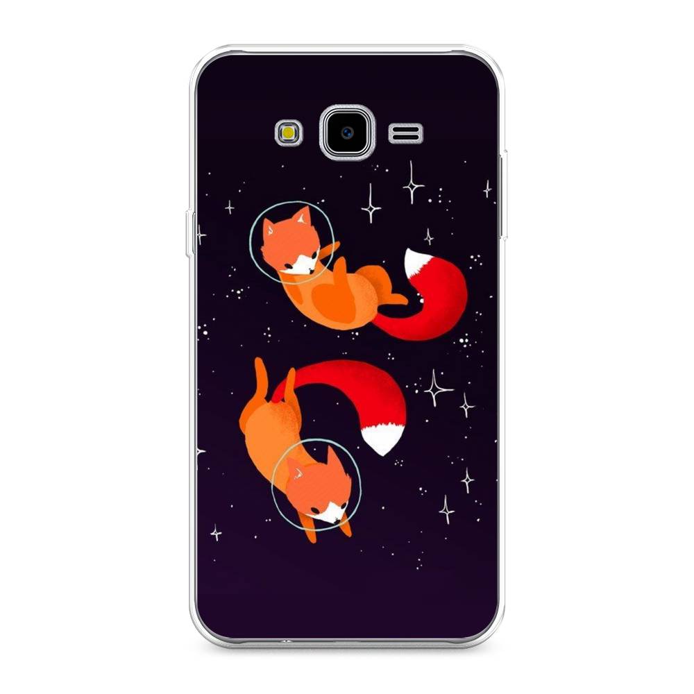 

Чехол Awog на Samsung Galaxy J7 Neo "Лисы космонавты", Оранжевый, 25350-4