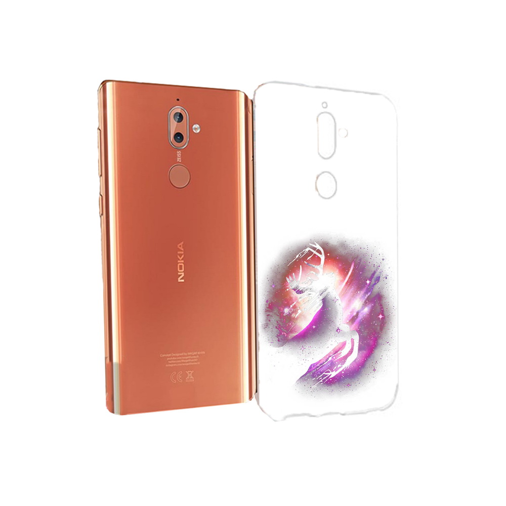 

Чехол MyPads Tocco для Nokia 9 звездный олень (PT126479.94.354), Прозрачный, Tocco