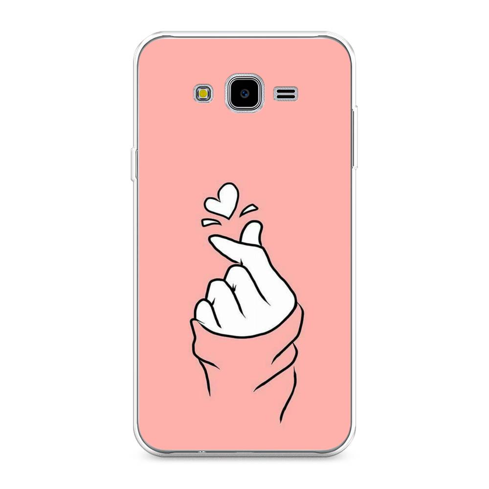 

Чехол Awog на Samsung Galaxy J7 Neo "Любовь-щелк", Оранжевый, 25350-7