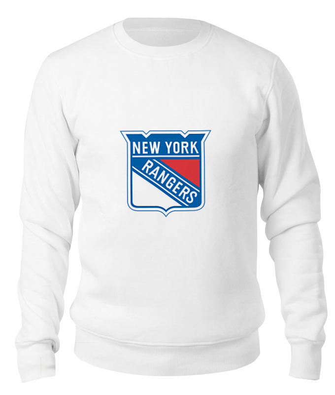 

Свитшот унисекс Printio New york rangers белый XS, New york rangers