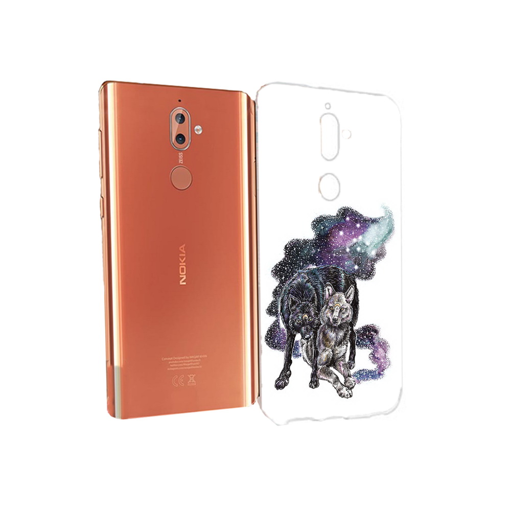 

Чехол MyPads Tocco для Nokia 9 звездные волки (PT126479.94.352), Прозрачный, Tocco