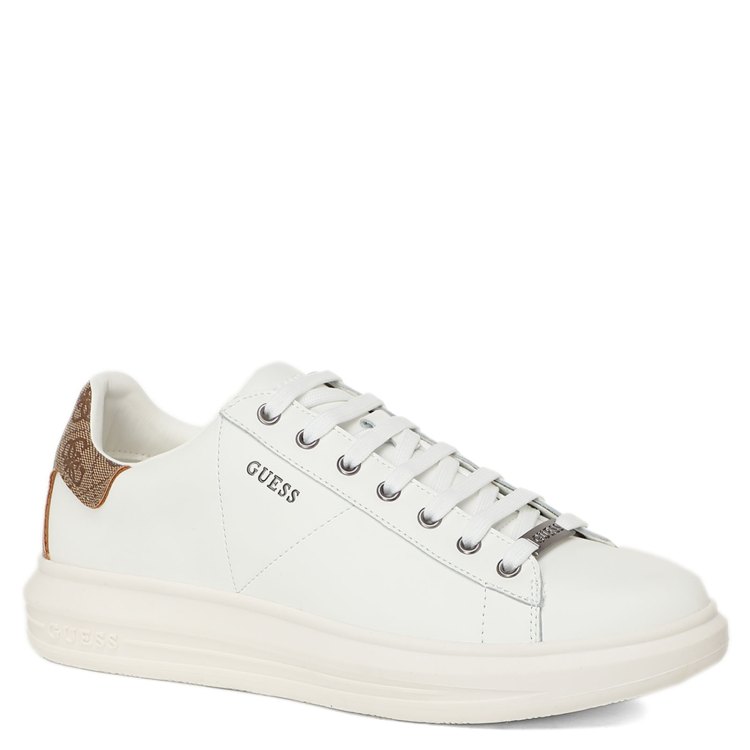 

Кеды мужские Guess FM8VIBFAP12 белые 45 EU, Белый, FM8VIBFAP12