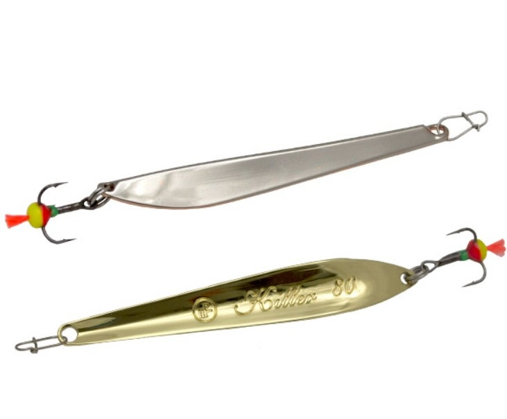 

Блесна вертикальная ECOPRO Killer, 60мм, 9гр,S/G, Серебристый;золотистый