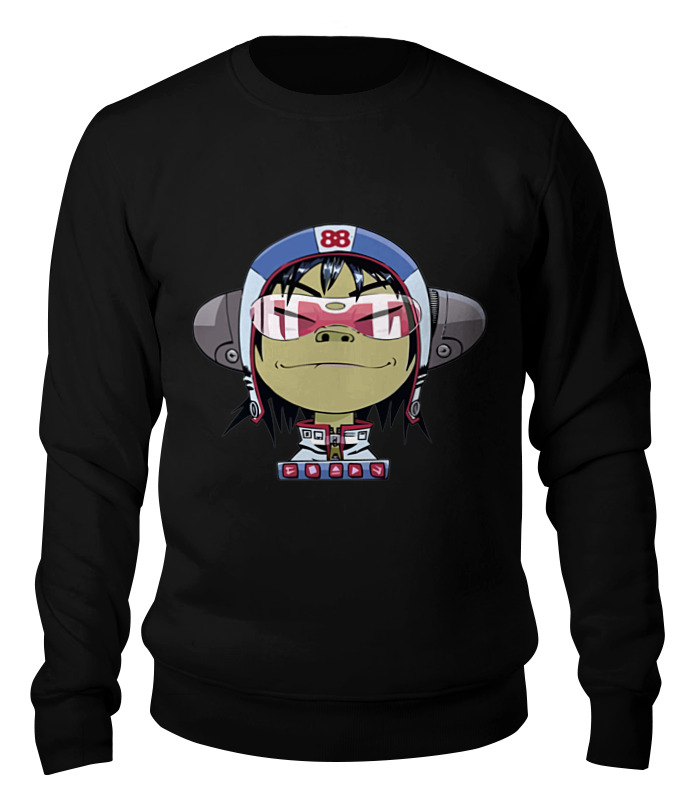 

Свитшот унисекс Printio Gorillaz черный XS, Gorillaz