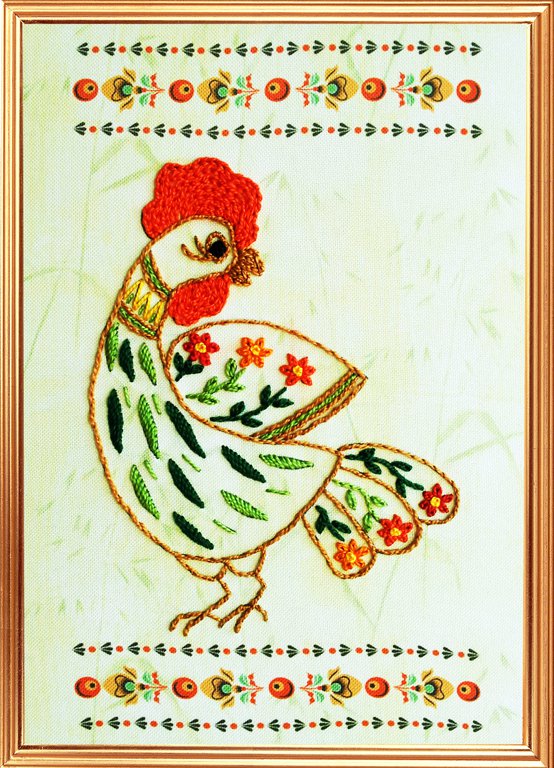 

Вышивальная мозаика Панно, Курочка, 13*20 см