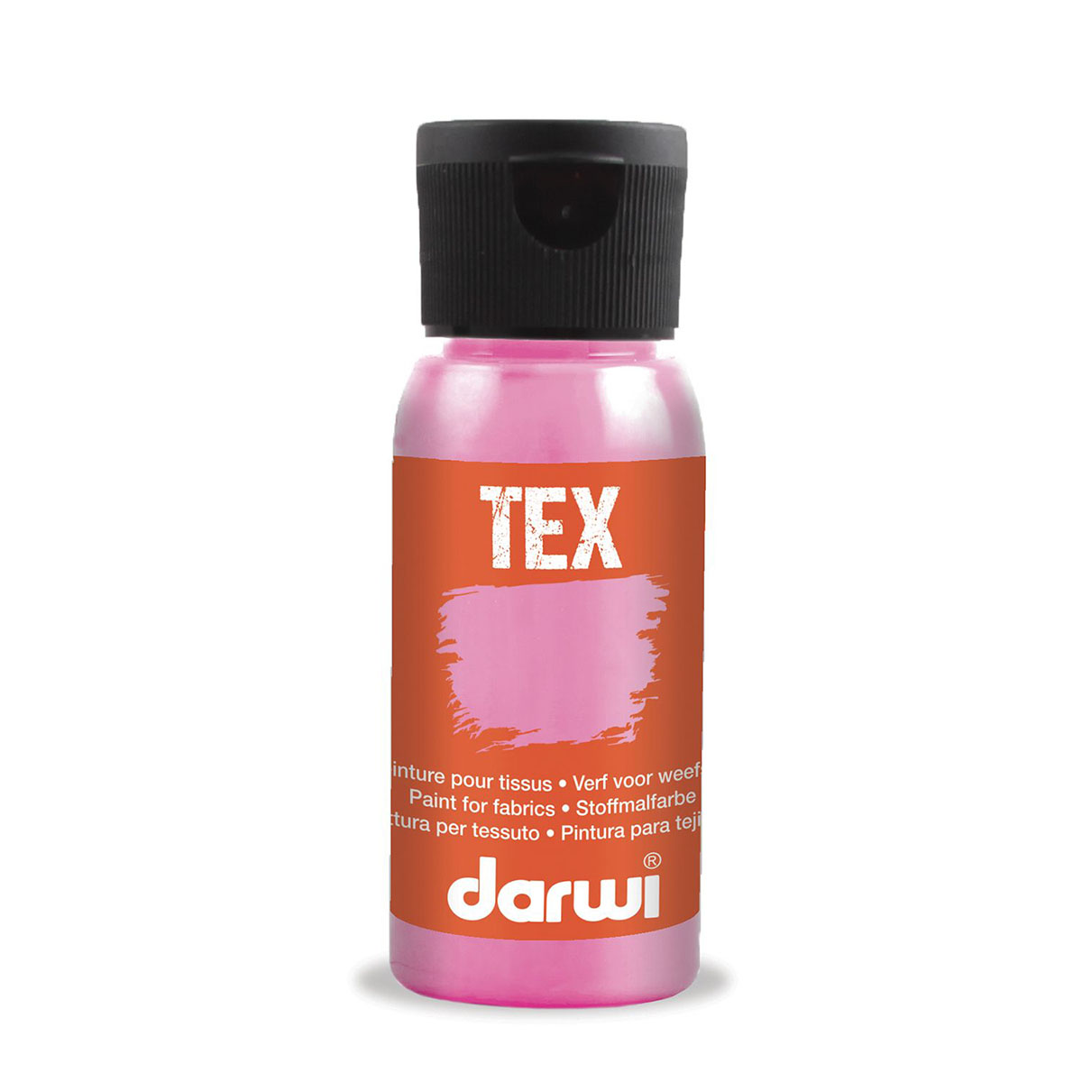 фото Краска для ткани darwi tex da0100050, 50 мл 495 розовый перламутровый