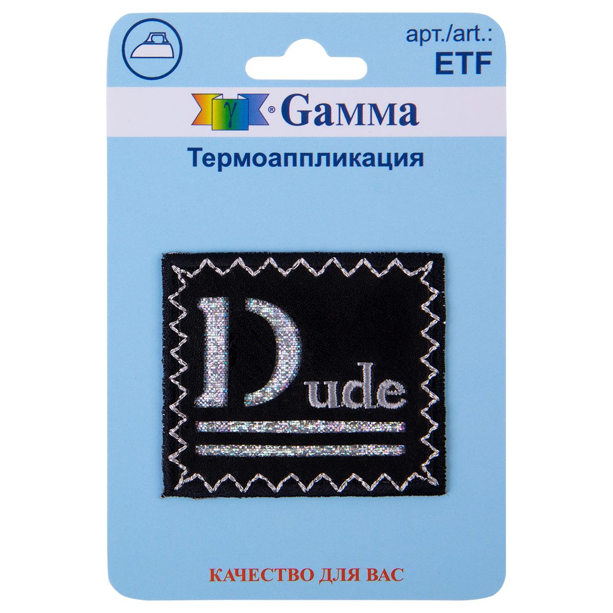 Термоаппликация Gamma ETF 01-342 Dude 5 х 4.3 см