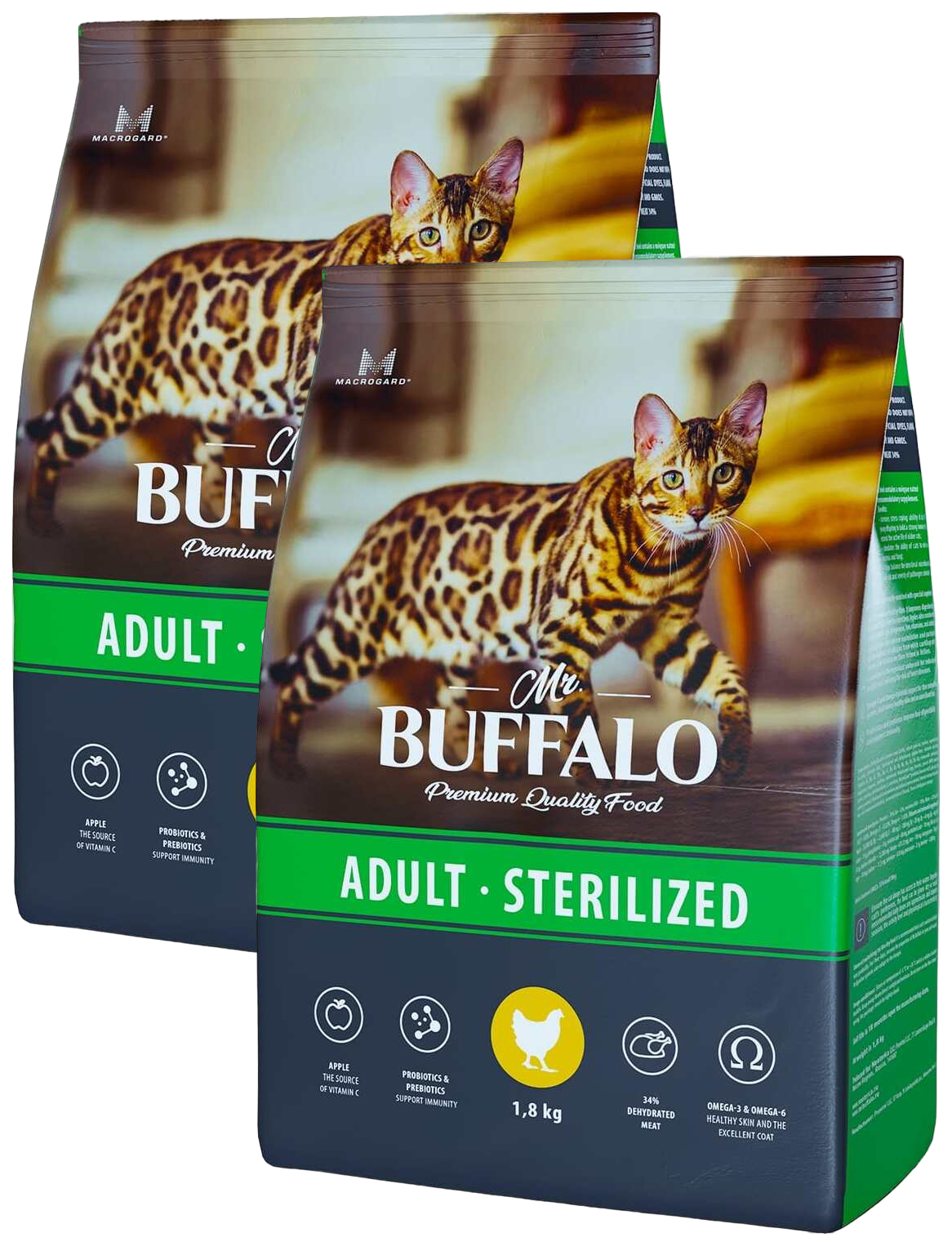 

MR.BUFFALO MR.BUFFALO ADULT STERILIZED для взрослых кастрированных котов и стерилизованных