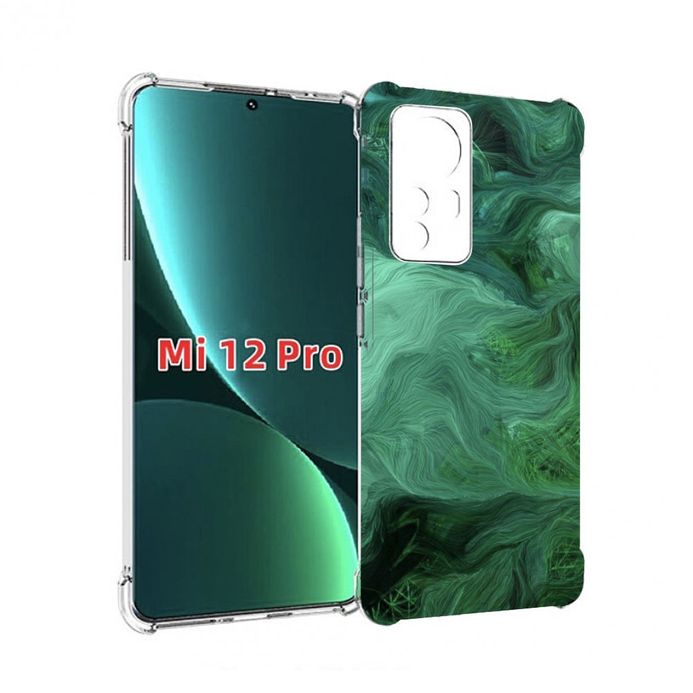 

Чехол MyPads зеленые нити для Xiaomi 12S Pro, Прозрачный, Tocco
