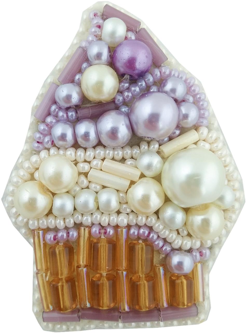 

Чаривна Мить Crystal Art, Пирожное, брошь, 4,5*6 см
