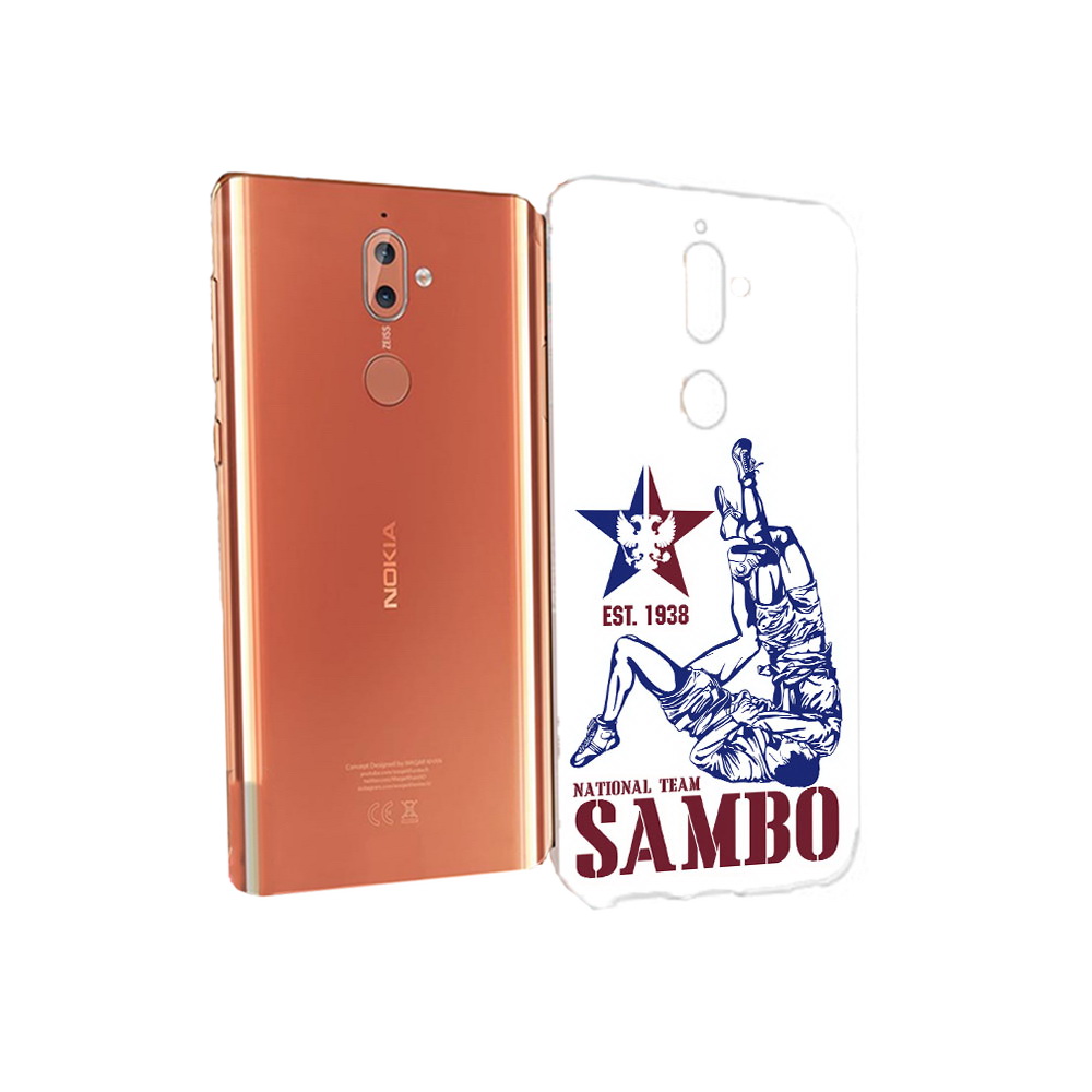 

Чехол MyPads Tocco для Nokia 9 единоборства самбо (PT126479.94.344), Прозрачный, Tocco