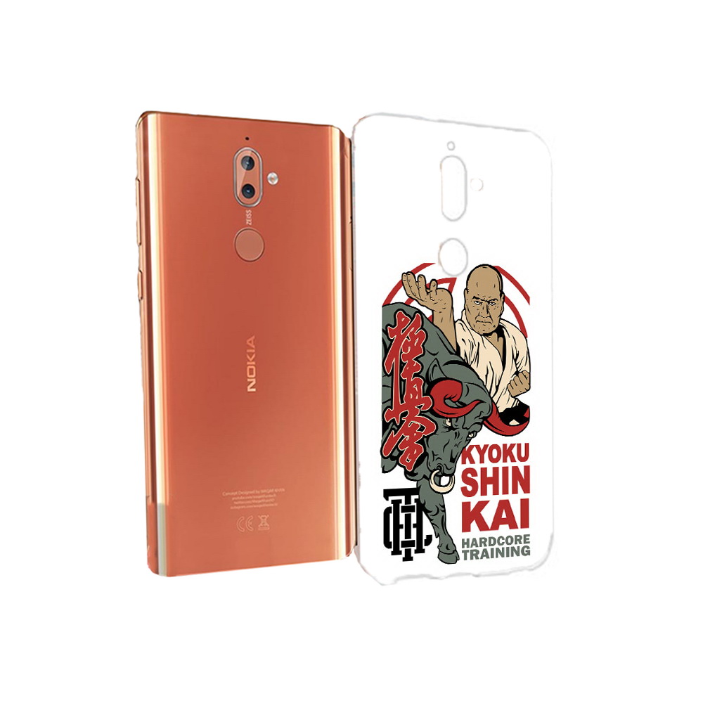 

Чехол MyPads Tocco для Nokia 9 единоборства рисунок (PT126479.94.343), Прозрачный, Tocco