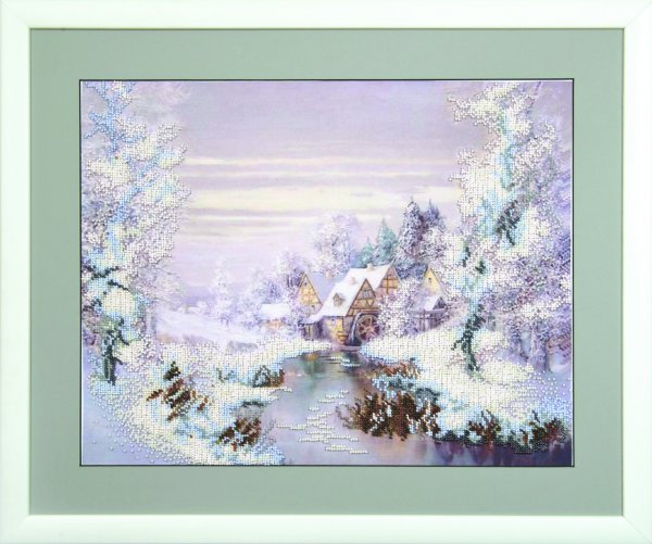 

Чаривна Мить Зимняя мельница, 39*31 см