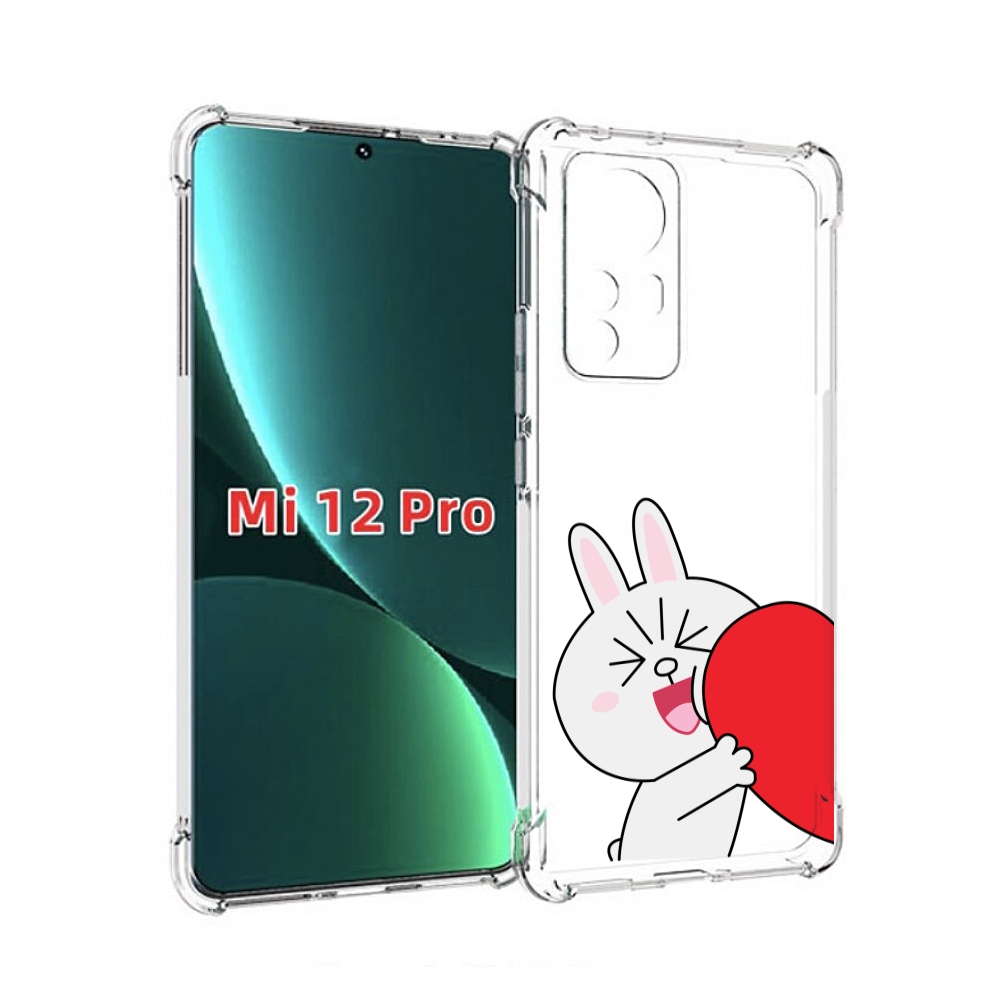 

Чехол MyPads зайчик-с-полуседрцем для Xiaomi 12S Pro, Прозрачный, Tocco