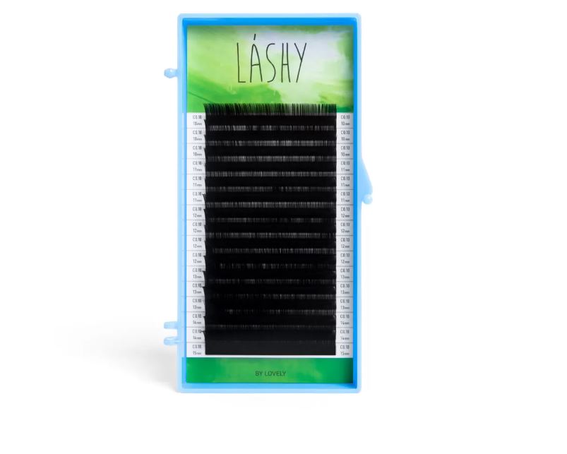 

Ресницы чёрные LASHY GREEN 16 линий C 0.07 07mm, Черный, 8933720116008