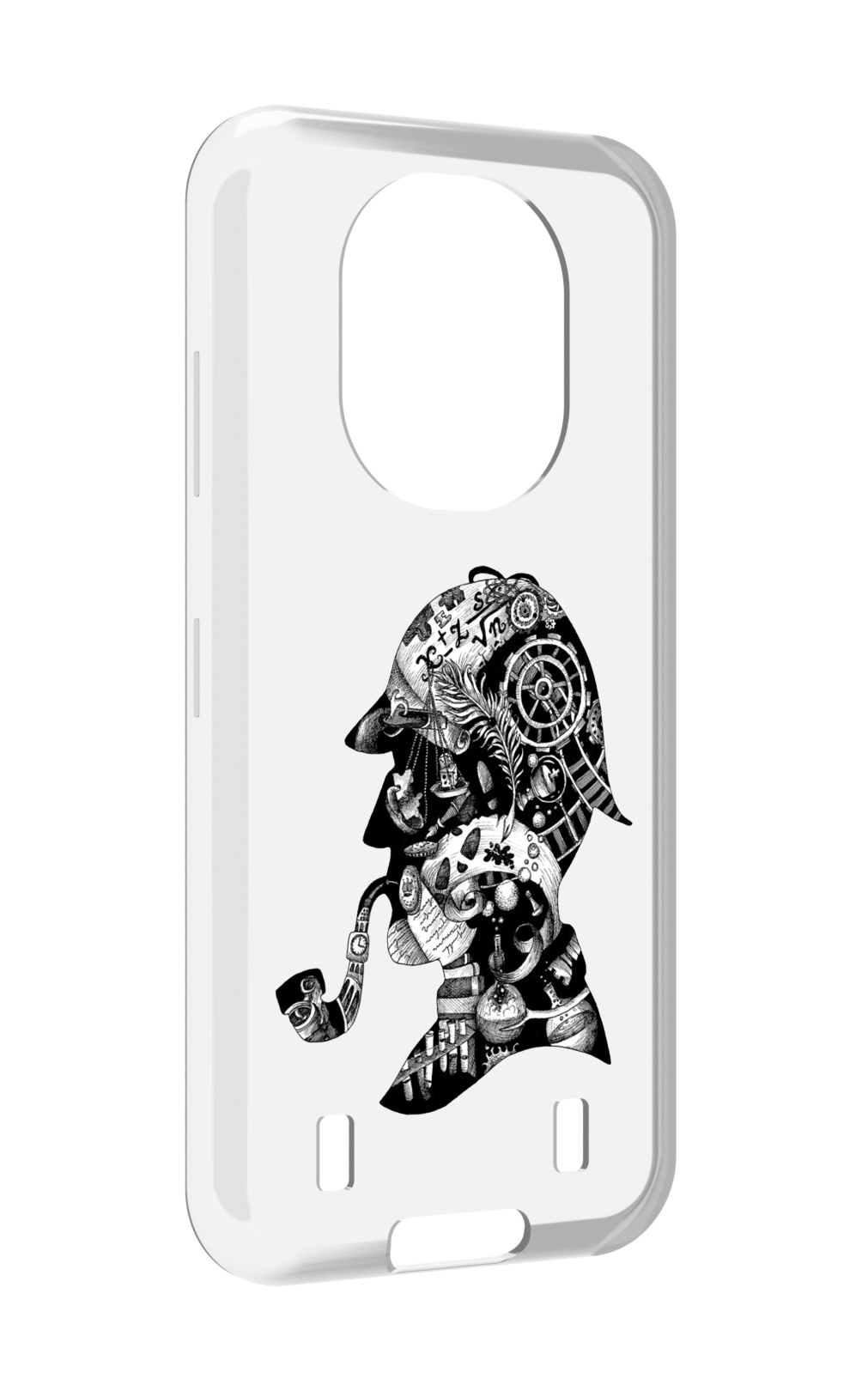 

Чехол MyPads мужчина с трубкой абстракция для Oukitel WP16, Прозрачный, Tocco