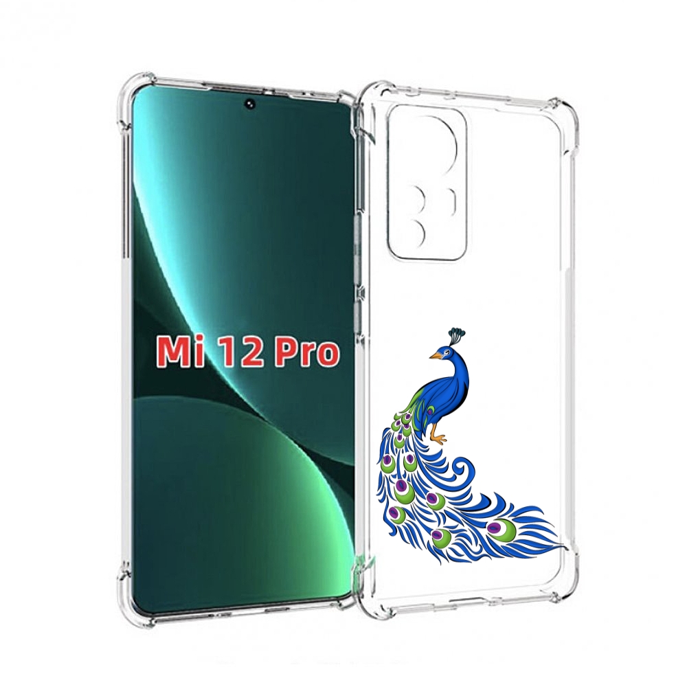 

Чехол MyPads жарптица-голубая для Xiaomi 12S Pro, Прозрачный, Tocco