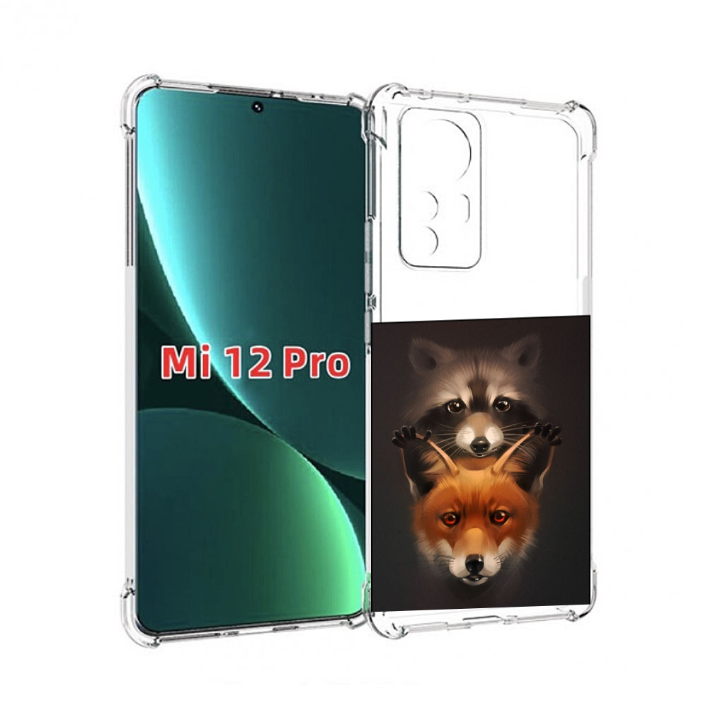 

Чехол MyPads енотик-лисенок для Xiaomi 12S Pro, Прозрачный, Tocco