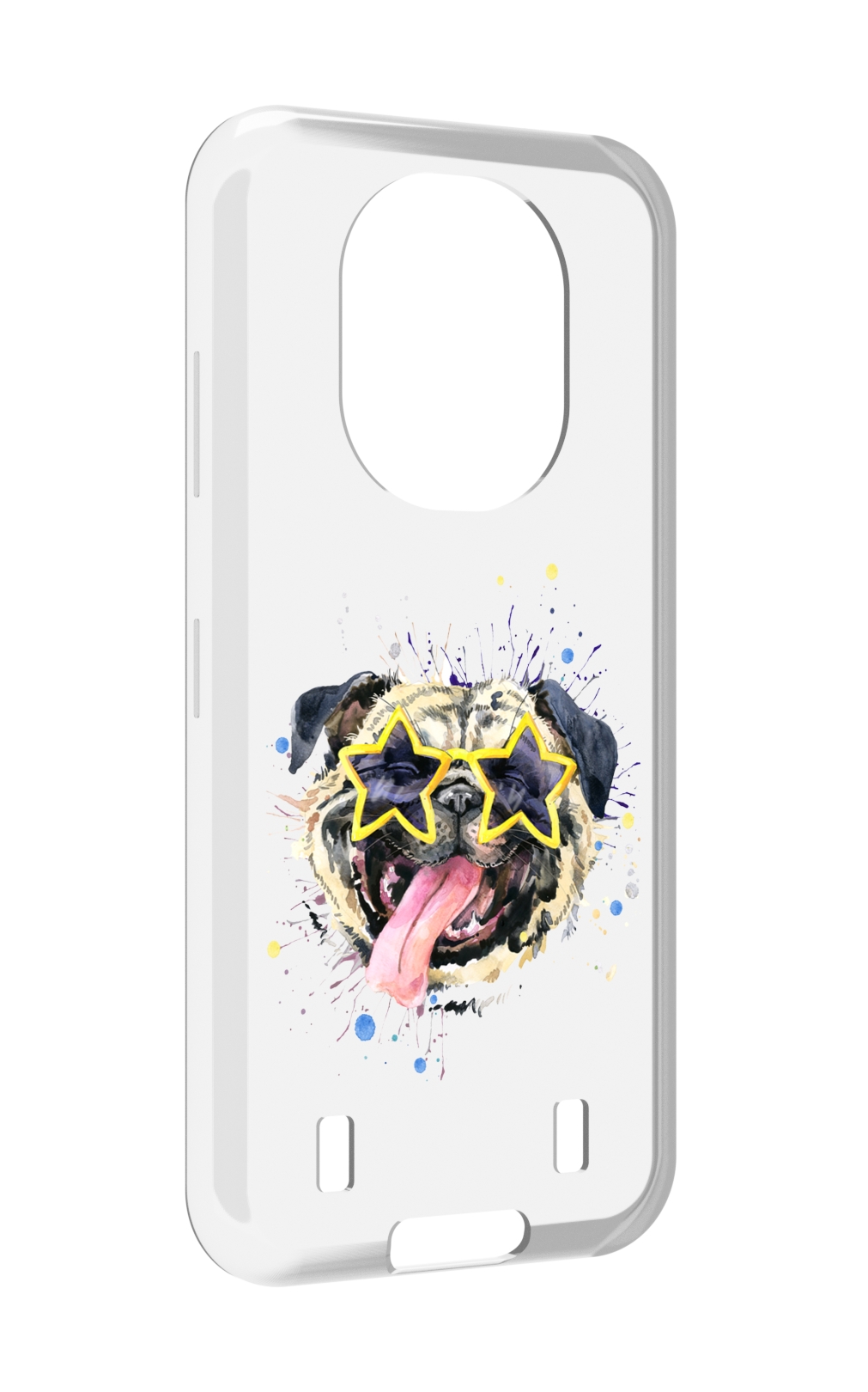 

Чехол MyPads мопс боксер для Oukitel WP16, Прозрачный, Tocco