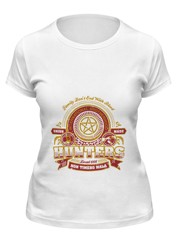 

Футболка женская Printio Hunters белая 2XL, Белый, Hunters