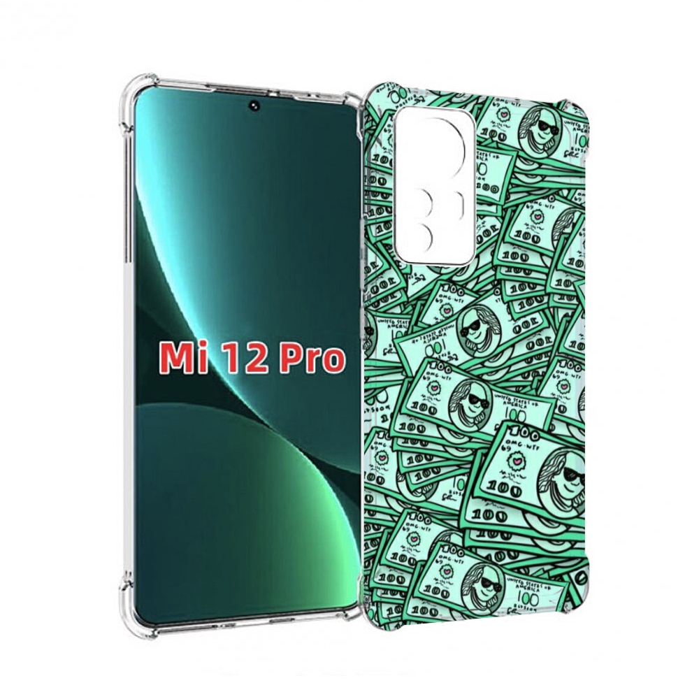 

Чехол MyPads доллары картинка для Xiaomi 12S Pro, Прозрачный, Tocco