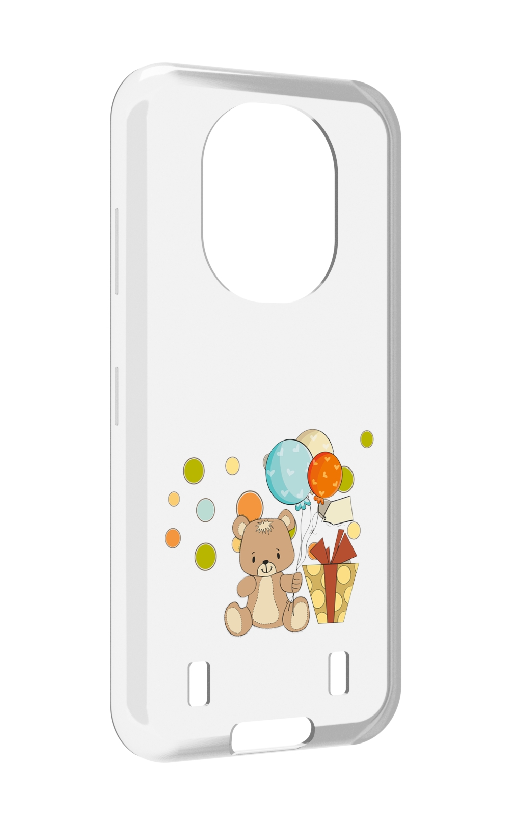 

Чехол MyPads медвеженок с подарком для Oukitel WP16, Прозрачный, Tocco