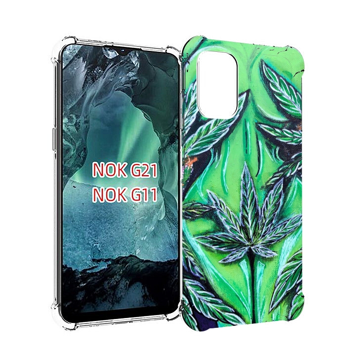

Чехол Mypads Зеленая Девушка Для Nokia G11/G21, Прозрачный, Tocco