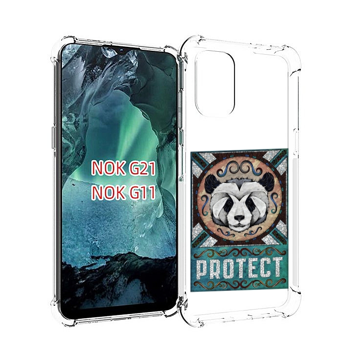 

Чехол Mypads Защита Панды Для Nokia G11/G21, Прозрачный, Tocco