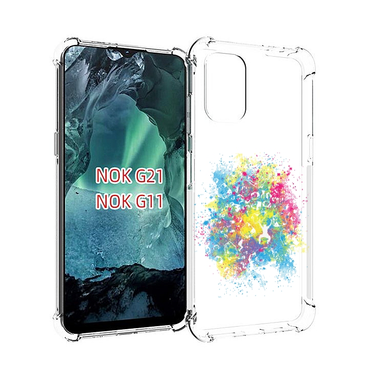 

Чехол Mypads Акварель Абстракция Для Nokia G11/G21, Прозрачный, Tocco
