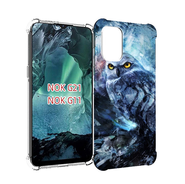 

Чехол Mypads Замороженная-Сова Для Nokia G11/G21, Прозрачный, Tocco