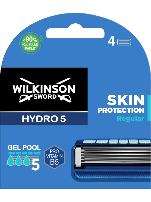 фото Сменные кассеты для бритвы wilkinson sword hydro5 skin protection 4 шт