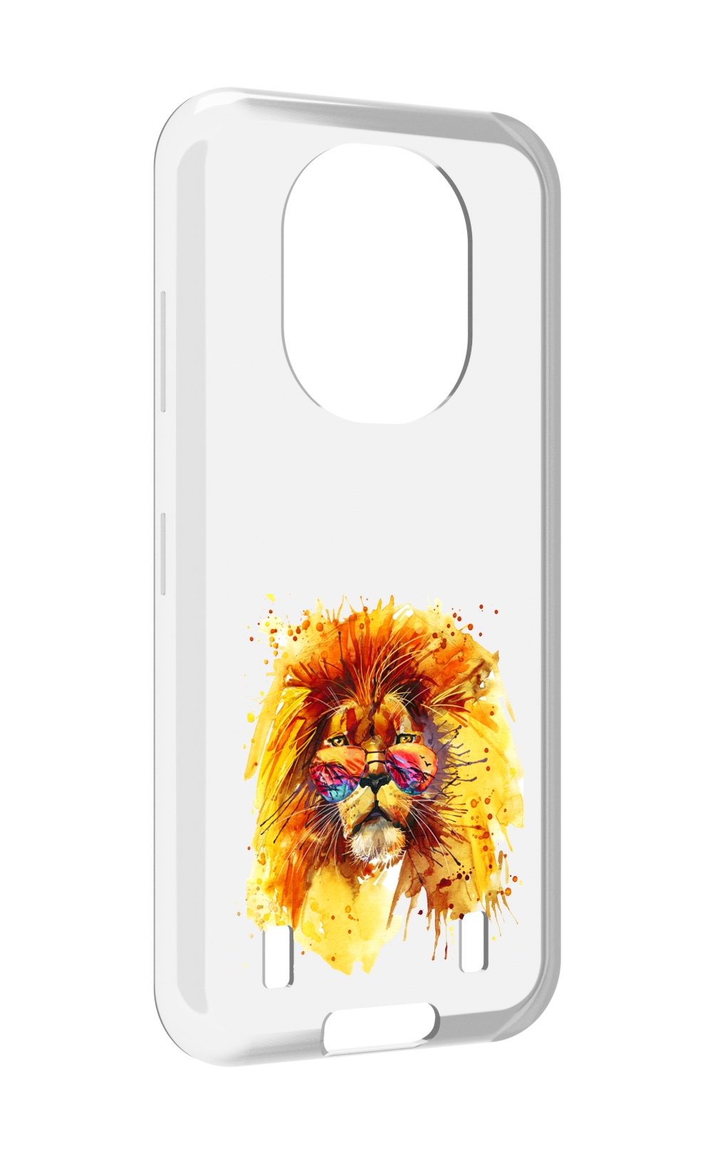 

Чехол MyPads лев в очках для Oukitel WP16, Прозрачный, Tocco