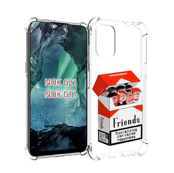 

Чехол Mypads Друзья Для Nokia G11/G21, Прозрачный, Tocco