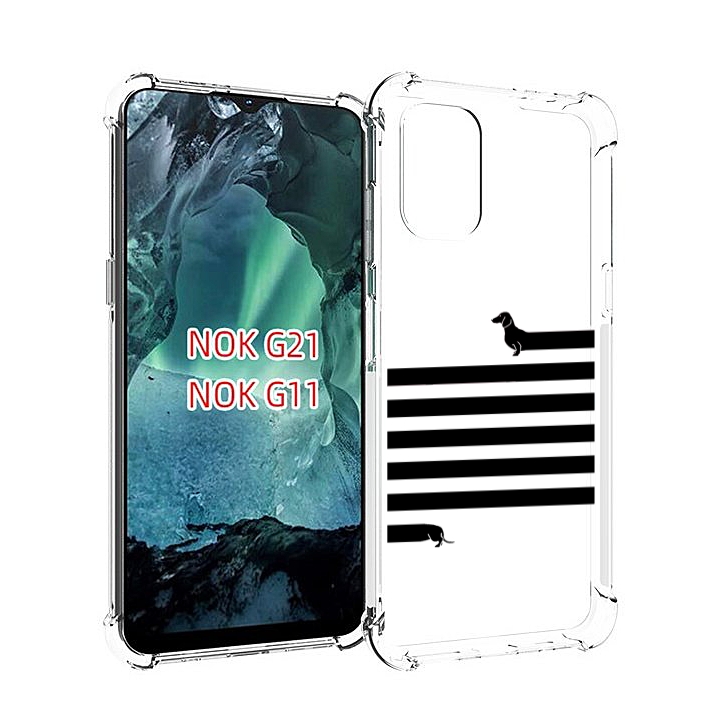 

Чехол Mypads Длинная-Такса Для Nokia G11/G21, Прозрачный, Tocco