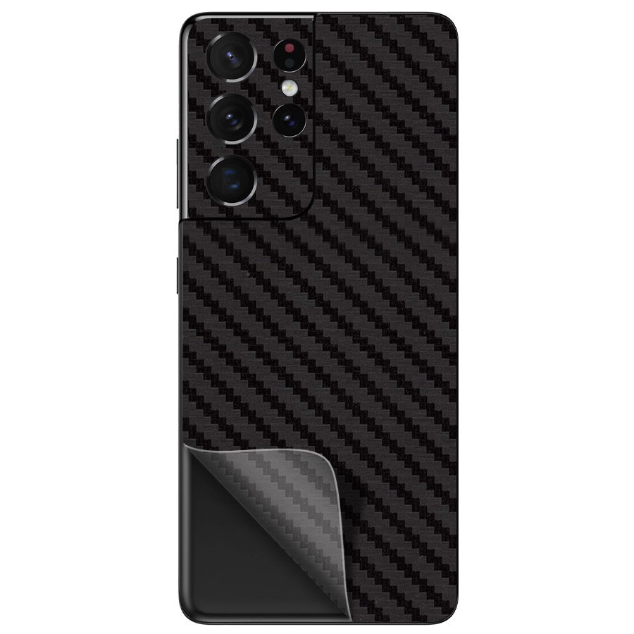 

Пленка защитная гидрогелевая Krutoff для Samsung Galaxy S21 Ultra тыл (карбон черный)