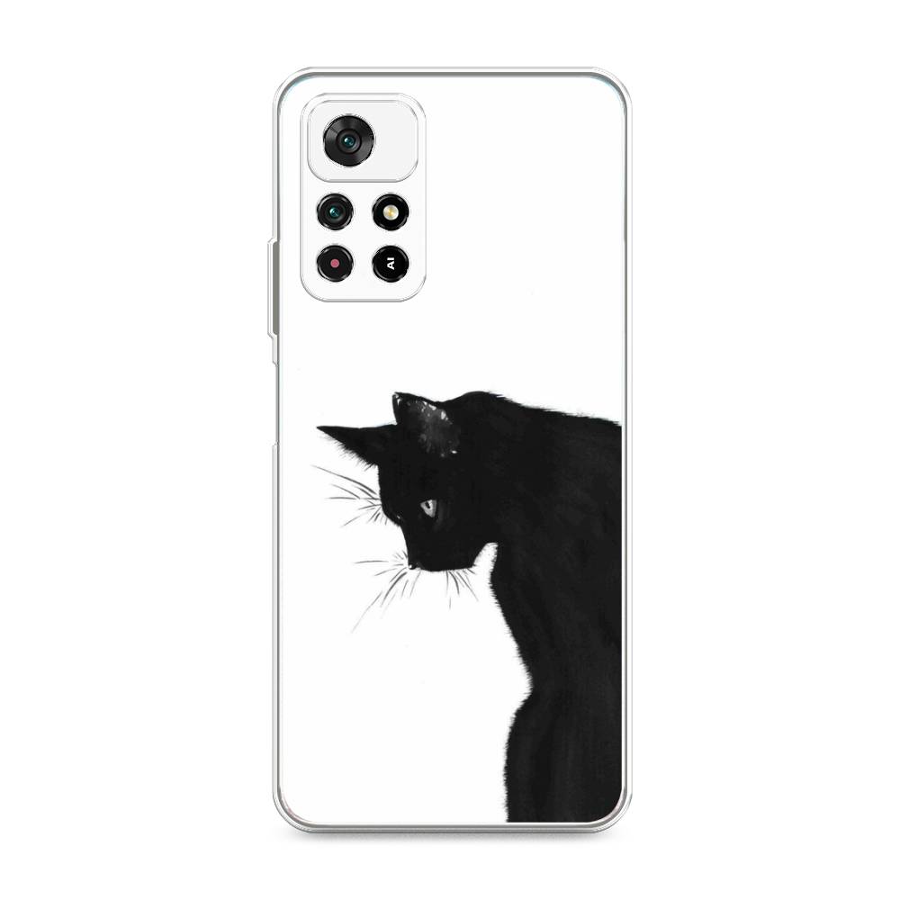 фото Силиконовый чехол "black cat" на xiaomi redmi note 11t 5g awog