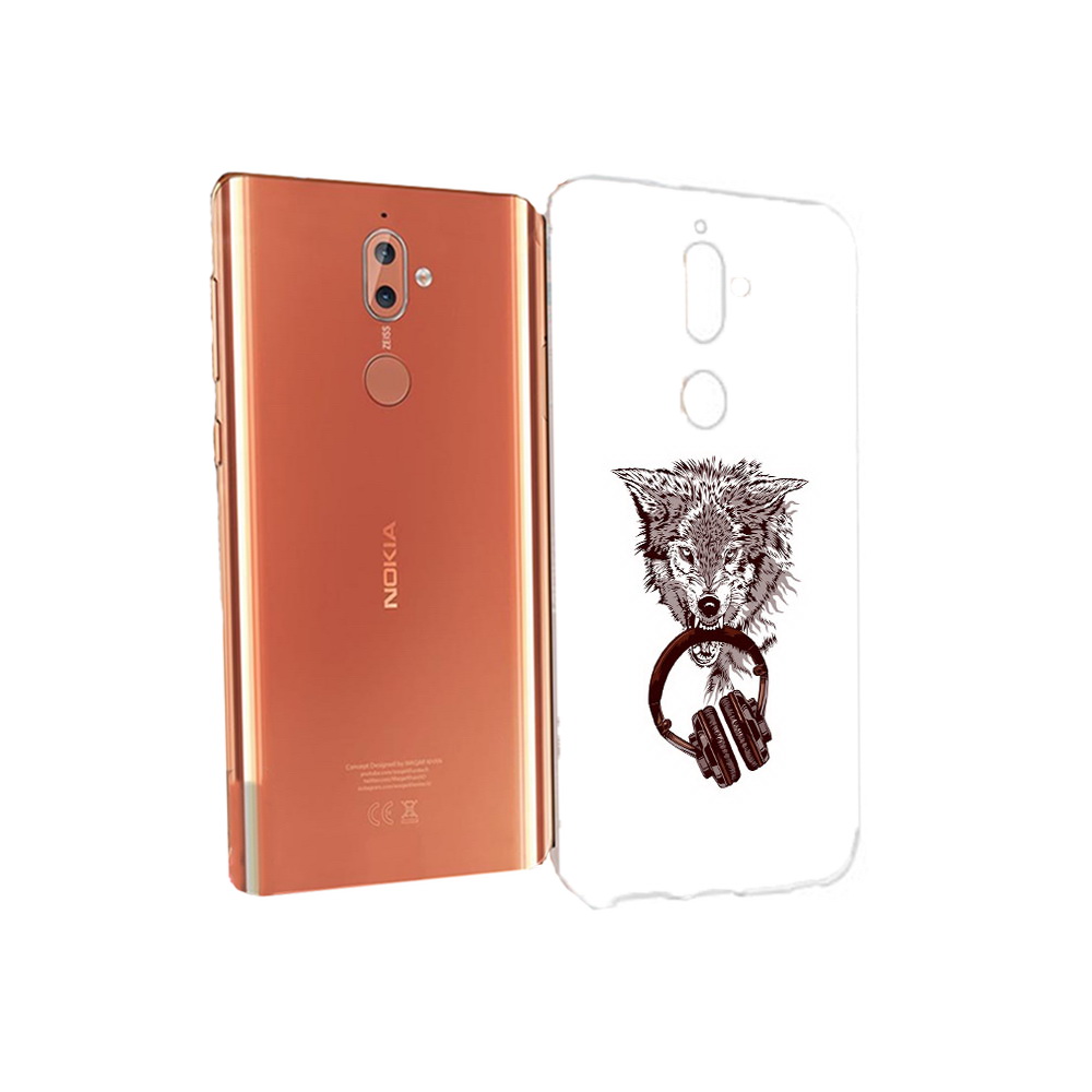 

Чехол MyPads Tocco для Nokia 9 дикий волк (PT126479.94.325), Прозрачный, Tocco