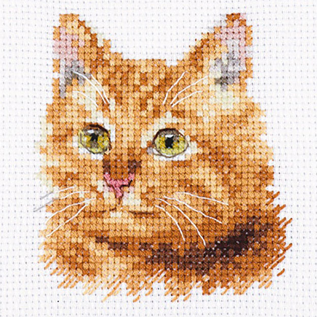 фото Набор для вышивания алиса животные в портретах рыжий кот