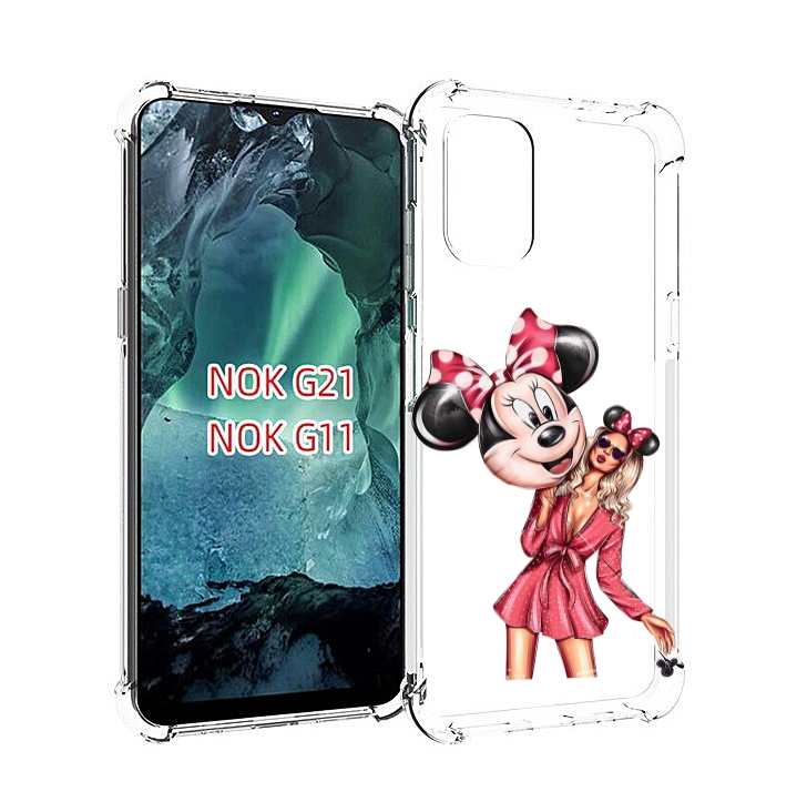 

Чехол Mypads Девушка-С-Шариком Женский Для Nokia G11/G21, Прозрачный, Tocco