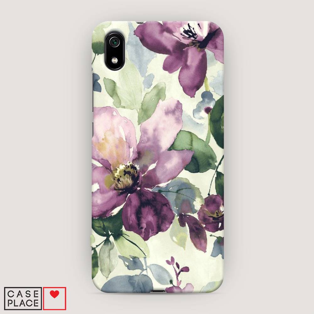 

Пластиковый чехол "Сиреневые цветы-акварель" на Xiaomi Redmi 7A, 35420-7