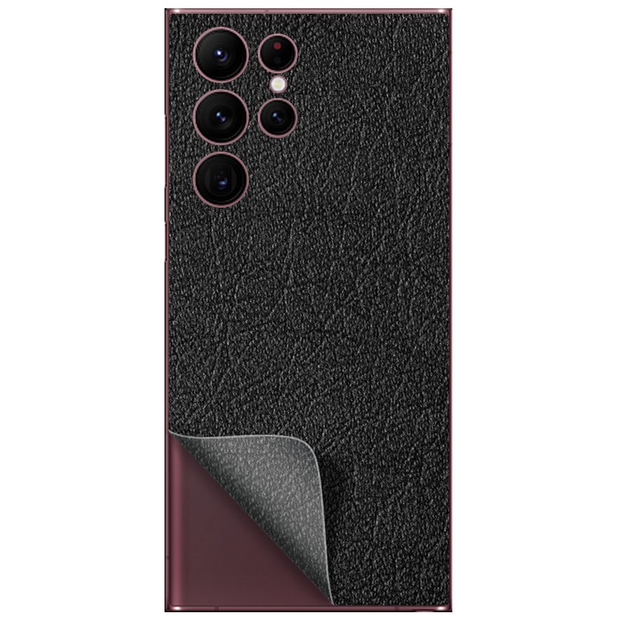 

Пленка защитная гидрогелевая Krutoff для Samsung Galaxy S22 Ultra тыл (кожа черная)