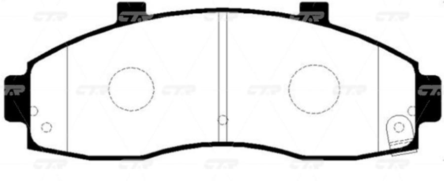 

Тормозные колодки Ctr GK0520