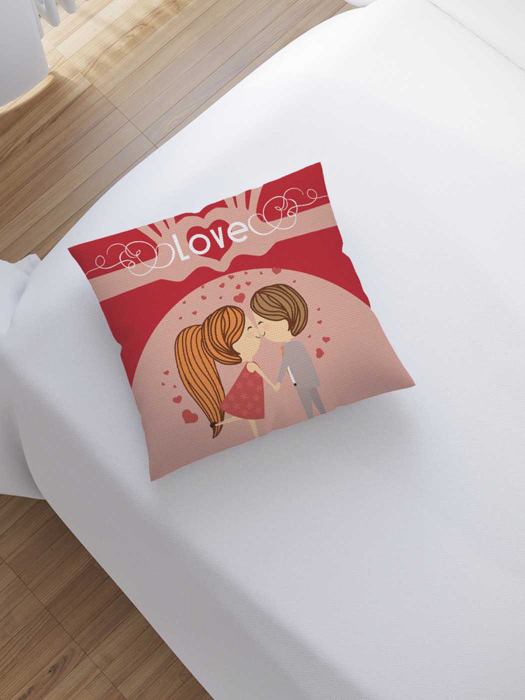 

Наволочка декоративная JoyArty "My love" на молнии, 45x45 см, Голубой