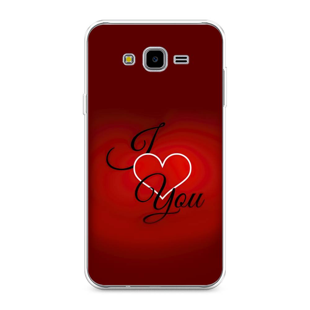 фото Чехол awog "i love you 3" для samsung galaxy j7 neo